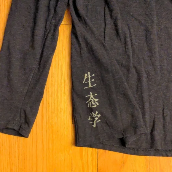 Like NEW Earth Yoga Charcoal Graphic Long Sleeve Tee - Picture 4 of 5